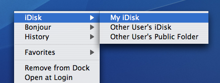 iDisk in Transmit