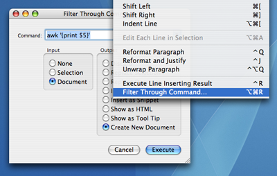 Filter Through Command in TextMate