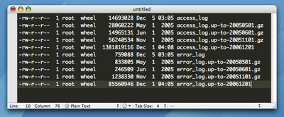 Log Files in TextMate