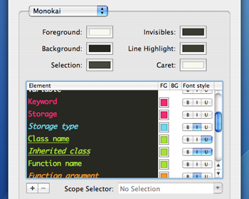 Monokai Theme in TextMate